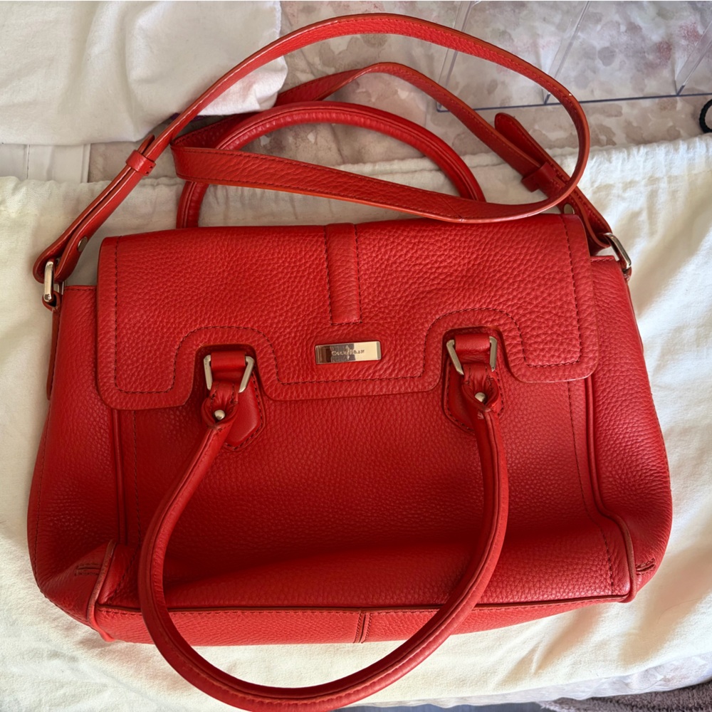 Cole Haan Red and Brown Interior Bag